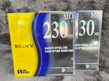 Sony Magneto Optical Disk 230 MB S-Line 3.5 Inch Sealed LOT OF 2 picture