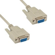 10PCS 25' DB9 9Pin Female to Female Cable 28AWG Serial RS232 Shielded Straight picture