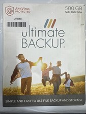 Ultimate Backup Solid State Drive 500GB  SSD with Anivirus Protection NEW SEALED picture