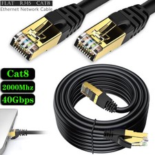 Ultra-Speed RJ45 Ethernet Network LAN Cable CAT8 3FT 6FT to 66FT Patch Lot picture