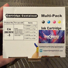 MEGAIN Compatible Canon PGI-280/CLI-281 XXL Ink Cartridges 5-Pack KCMY picture