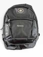 OGIO Black Laptop Backpack Padded Travel Work Computer Bag Faurecia Logo picture