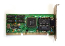 Trident TVGA9000B ISA 512Kb Graphics Card for Retrogaming - 286 - 386 era picture