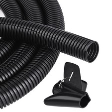 CrocSee 25FT - 1/2 Inch Split Wire Loom with Installation Tool - Black picture