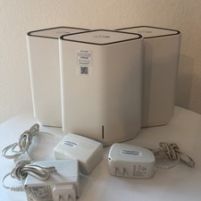 Netgear Orbi Pro Wifi 6 Tri-Band Mesh System AX5400 3 Pack - PRE OWNED  picture