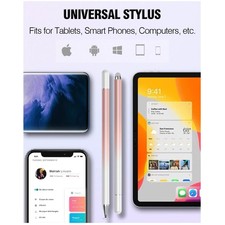Dual Tip Stylus Pens for iPad Android Surface [8 Pack] picture