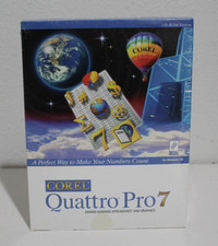 VINTAGE Corel Quattro Pro 7 NEW IN BOX SEALED Shrink Wrapped picture