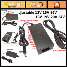 Universal Adjustable AC DC Power Supply Adapter 96W 12V-24V Charger for Laptops picture
