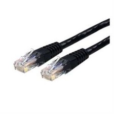 Startech C6PATCH35BK 35ft CAT6 Ethernet Cable 10 Gigabit Molded RJ45 650MHz picture