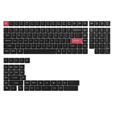 141 PCS OSA Profile DoubleShot PBT Keycaps White Black NonShine ANSI MX picture