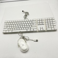 Apple Macintosh White USB Wired Keyboard A1048 with M5769 Acrylic Cover Mouse picture