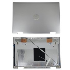 New Thin Back Cover w/Cable For HP Pavilion X360 15-ER Top Silver Lid M45108-001 picture