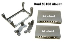 DOUBLE Wall Mount for Dual TP-Link TP-SG108 & TP-SG108E Network Switch PET-G picture