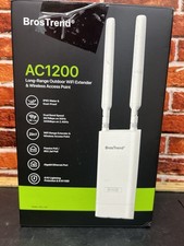 BrosTrend AC1200 Outdoor WiFi Extender Wireless Access Point PoE AC1 picture