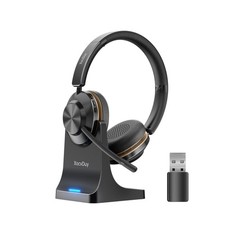 XocvDuy Bluetooth Headset, Wireless Headset with Mic for Work, Black picture