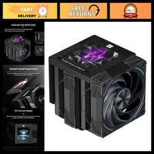 High-Performance CPU Air Cooler, Twin Tower Design, 2150RPM, IPS Screen, Intel & picture