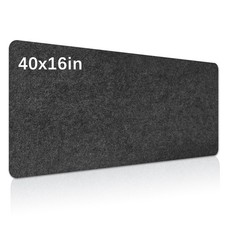 40x16in Large Felt Desk Mat Non Slip Keyboard Mouse Pad Desk Protector picture