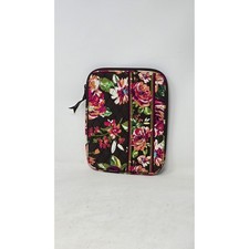 Vera Bradley Provencal Quilted Floral Tablet Sleeve Case Padded Zip Bag Brown picture