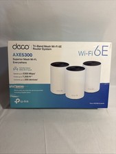 TP-Link Deco AXE5300 WiFi 6E Tri-Band Mesh WiFi System 3-Pack picture