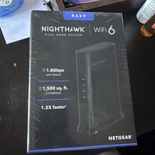 New NETGEAR Nighthawk RAX9 Dual Band WiFi 6 RAX9-100PAS AX1800 Wifi Router picture
