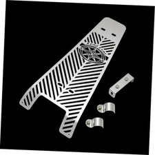Motorcycle Stainless Steel Chrome Radiator Grill Grille Cover Guard Protector B picture