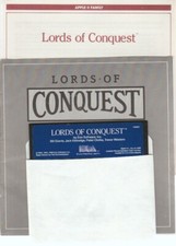 Lords Of Conquest w/ Manuals APPLE II FLOPPY strategy risk board army fleet game picture
