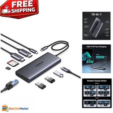 Sleek 10-in-1 USB C Docking Station with Dual 4K HDMI - Ultimate Laptop Hub picture
