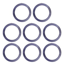 Universal CD Stripe Magnetic Adapter Ring, 8 Pcs Sticker Ring, Purple picture