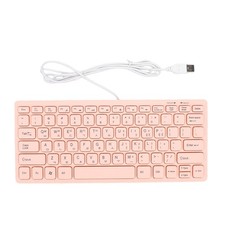 Korean Keyboard USB Wired Silent Slim Hangul Small 78 Keys Keyboard For PC MJOK picture