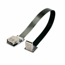 Xiwai Up Angled USB 2.0 Type-A Male to Female Extension Data Flat Slim FPC Cable picture