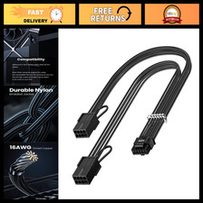16 Pin GPU Cable Adapter Extension - High-Performance Black Power Connector picture