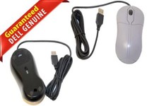 Lot of 2 Dell F970D Wired USB 2-Button Optical Mouse Gray 1000 DPI T779G picture