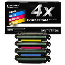 4x Pro Eurotone Cartridge F HP Color M-652dn M-652n Approx. 10.500/12.500 Pages picture
