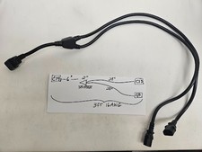 ***GREAT*** LOT OF 10 3FT C14 TO 2X C13 Y SPLITTER PDU TO SERVER 16AWG  CABLE picture