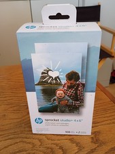 HP Sprocket Studio Plus 4x6 Photo Paper 108 Sheets and 2 Cartridges Pack, New picture