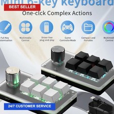 6 Keys 1 Mini Knob RGB Keyboard for Photoshop USB Mechanical Keyboard Gamer picture
