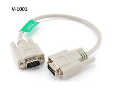 1ft VGA (HD15) Male to Male Monitor Video Cable, CablesOnline V-1001 picture