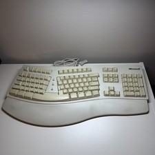 Microsoft 59758 Ergonomic PS/2 Natural Keyboard Great Condition Vintage 90’s picture
