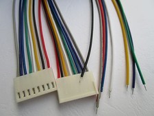 60 pcs 2510 Pitch 2.54mm 8 Pin Female Connector with 26AWG 30cm Leads Cable New picture
