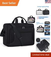Sleek Black Laptop Bag for 17.3 Inch Devices - Adjustable & Comfortable to Carry picture
