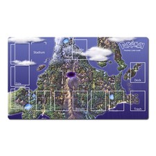 Pokemon Duel Playmat Sinnoh Map TCG CCG Play Pad Trading Card Game Mat Mousepad picture