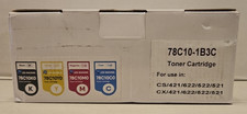 Compatible For LEXMARK Toner 78C10 - 78C10K0 78C10Y0 78C10M0 78C10C0 4-Pack New picture