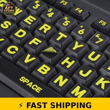 imComor 2PCS Large Yellow Keyboard Stickers for Laptops & PCs picture
