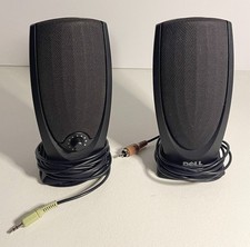 Dell A215 RevA00 Computer Desktop Speakers 12V .5 Amp VG picture
