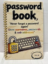 Password Book Seniors Internet Bank Credit Card Software Info Logbook Organizer picture