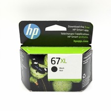 Genuine HP 67XL Black Ink Cartridge Brand New Expiration 07/2025 picture