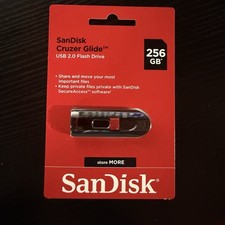 SanDisk Cruzer Glide USB 2.0 Flash Drive 256GB New Sealed SDCZ60-256G-AW46 picture