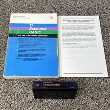 TI Extended Basic (PHM-3026) Texas Instruments Solid State Cartridge And Book picture