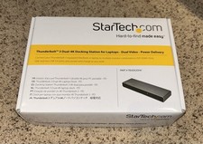 NEW StarTech Thunderbolt 3 Dual 4K 60Hz Monitor Docking Station TB3DK2DHV picture