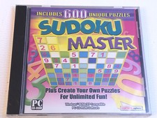 NEW Sudoku Master PC CD ROM 600 Unique Puzzles Create Build Own Win 98 ME XP 95 picture